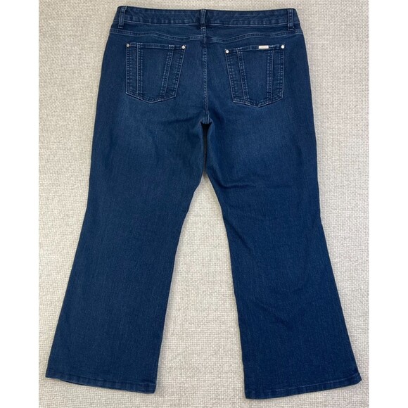 Jennier Lopez Bootcut Jeans Women's Size 16WS Stretch Blue Denim Mid Rise - Picture 3 of 11